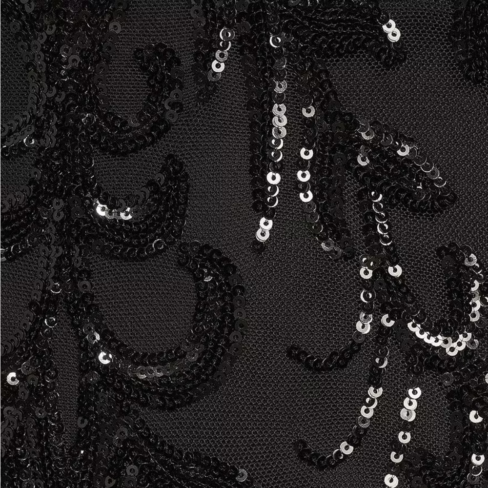 Crystal Doll Black Sequin Maxi Dress - Picture 6 of 7